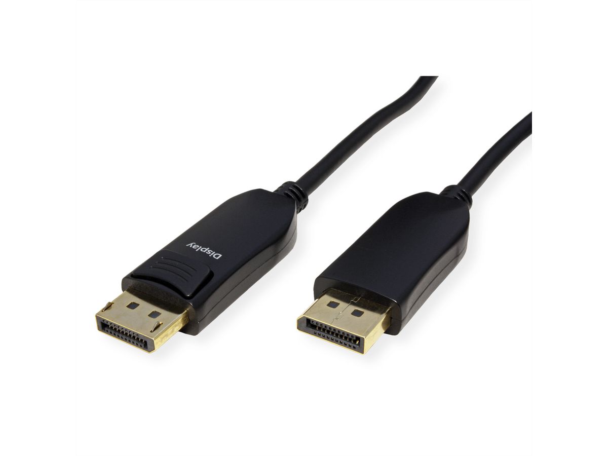 ROLINE DisplayPort Cable (AOC), v2.1, 10K@60Hz, 54Gbit/s, UHBR13.5, DP-DP, M/M, 30 m