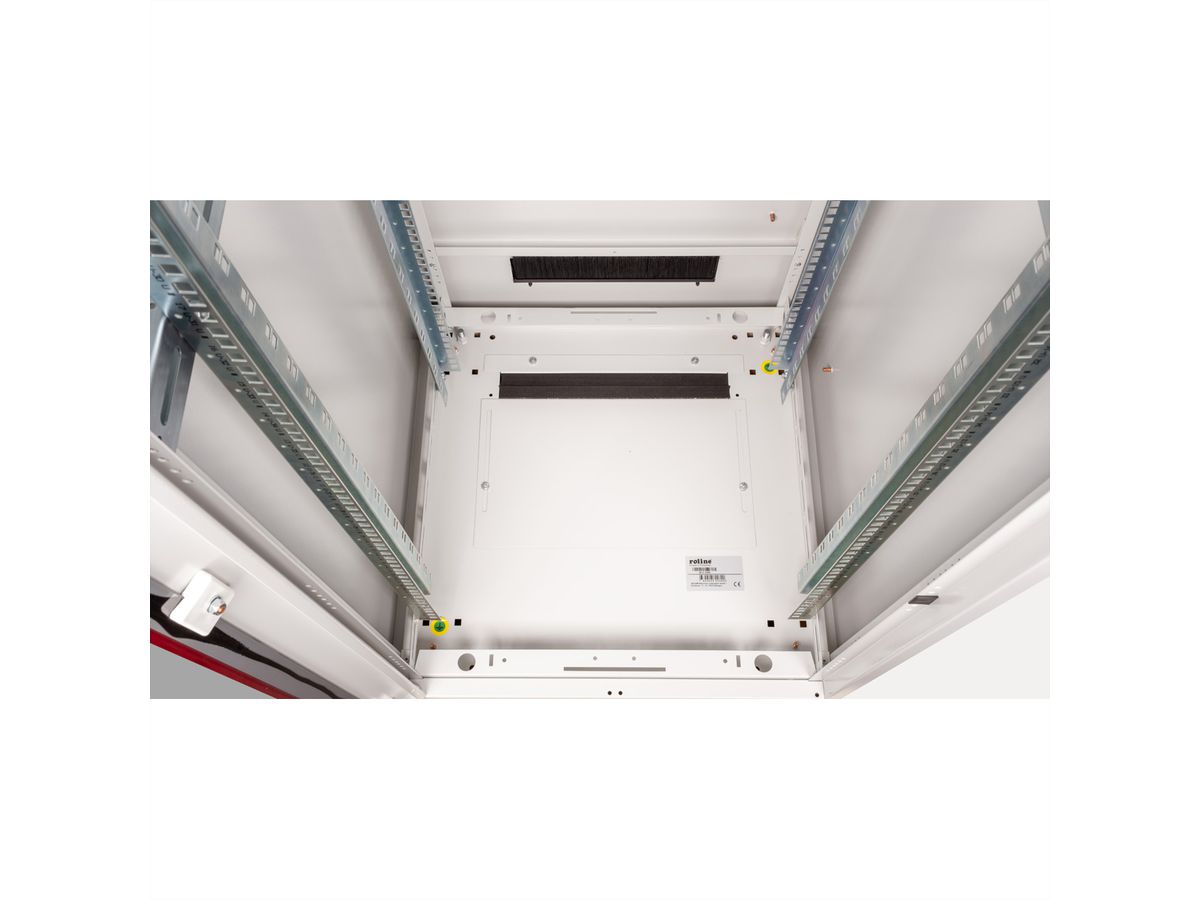 ROLINE 19-inch Network Cabinet Pro 47 U, 600x600 WxD glass door grey