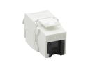 VALUE Cat.6A (Class EA) Keystone, RJ-45, UTP, tool-free, silver, white