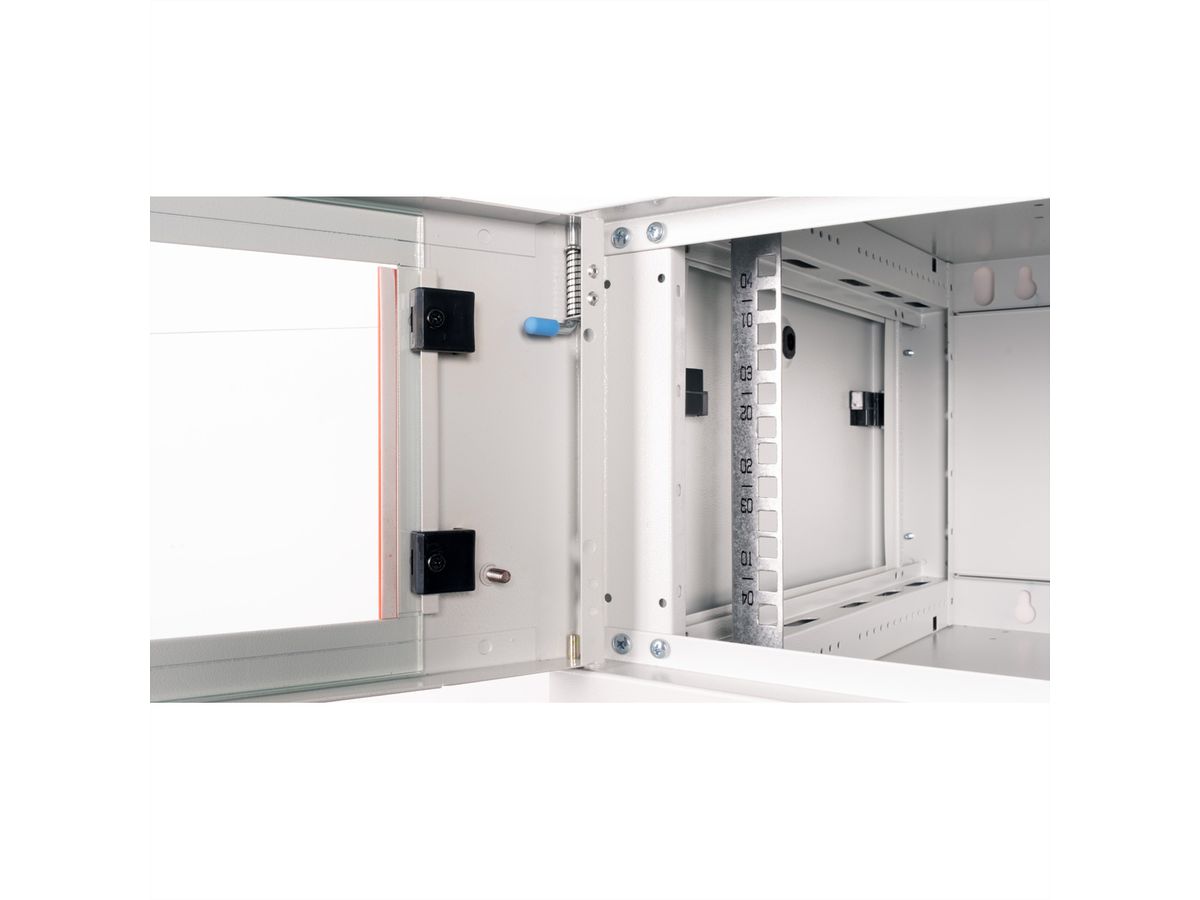 ROLINE 19" Wall Cabinet Basic Plus 4U, 600x450 BxT grey