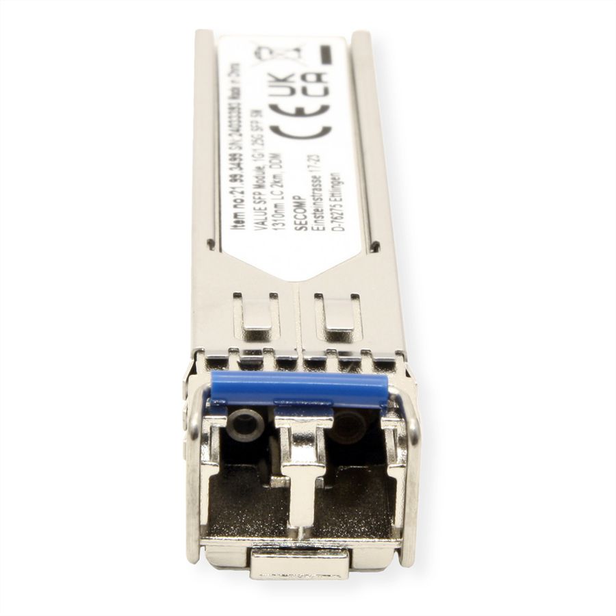 VALUE SFP Modul (Mini-GBIC) LX/LC, 1G/1.25G, Singlemode, 1310nm, max. 2km