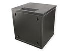 ROLINE 10-inch wall-mounted housing 6 U, 312x300 WxD black