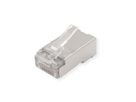 ROLINE Cat.6A (Class EA) RJ-45 Modular Plug, shielded, for Solid/Stranded Wire, 10 pcs.