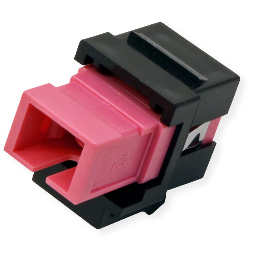 ROLINE Fiber Optic Keystone Jack, SC Simplex, Multimode, OM4