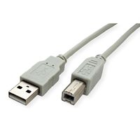 STANDARD USB 2.0 Cable, Type A-B, Type A-B, beige, 0.8 m