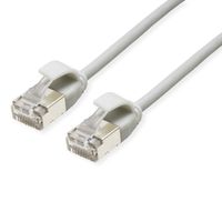 ROLINE U/FTP DataCenter Patch Cord Cat.6A (Class EA), LSOH, slim, grey, 1 m