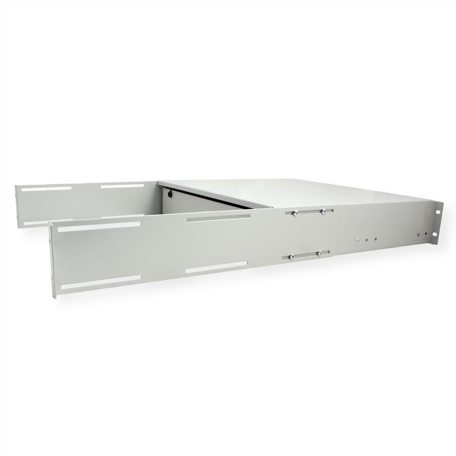 ROLINE 19-inch keyboard rack 2 U, 400 T lockable grey