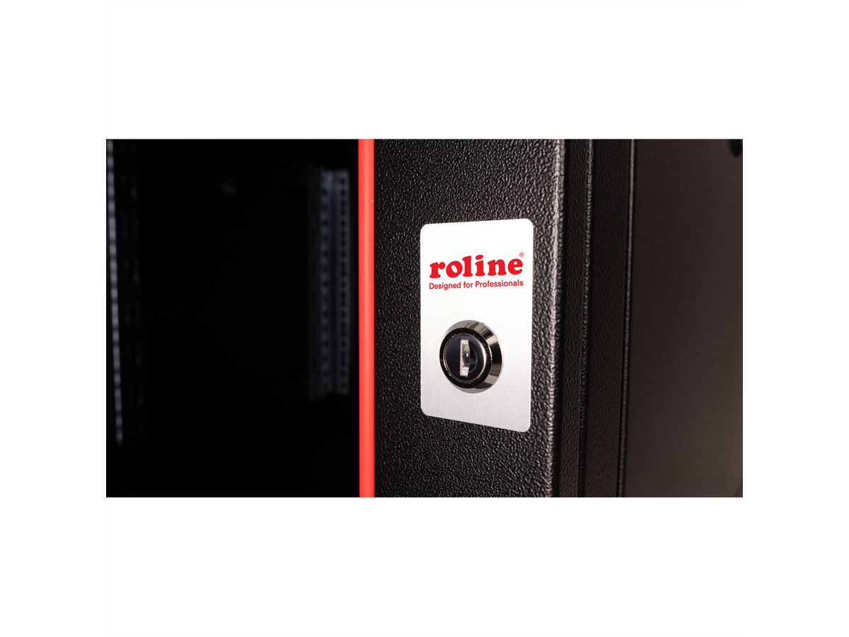 ROLINE 19-inch wall-mounted housing Pro 7 U, 600x600 WxD black