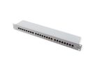 VALUE Cat.6A (Class EA) 19" Patch Panel, 24 Ports, shielded, grey
