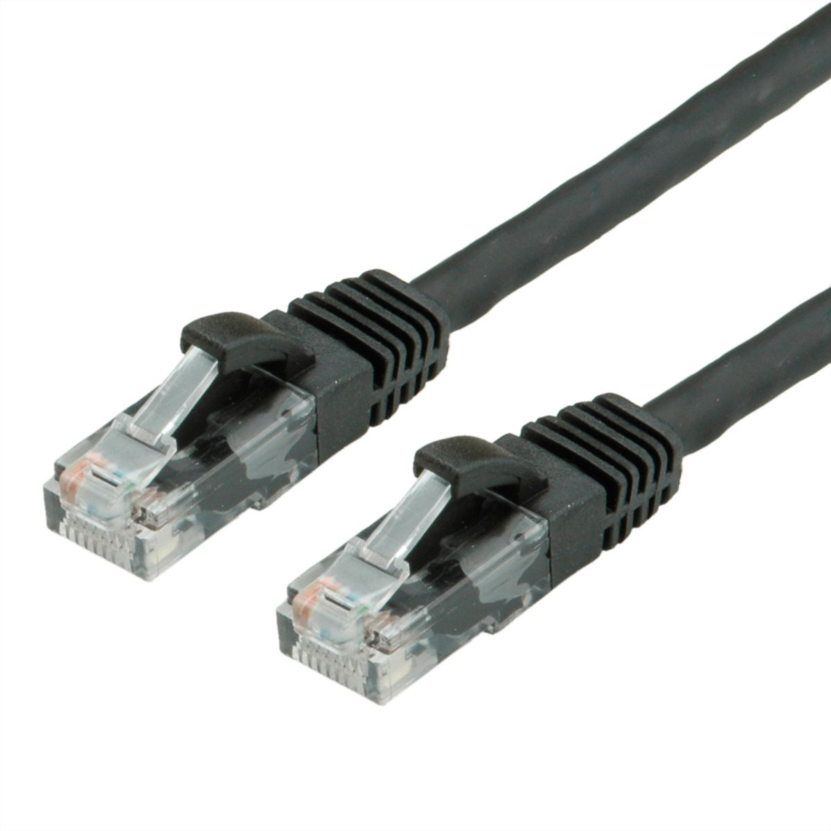 VALUE UTP Cable Cat.6 (Class E), halogen-free, black, 2 m