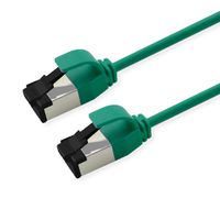 ROLINE U/FTP Patch Cord Cat. 8.1 (Class I), LSOH, SLIM, green, 1 m