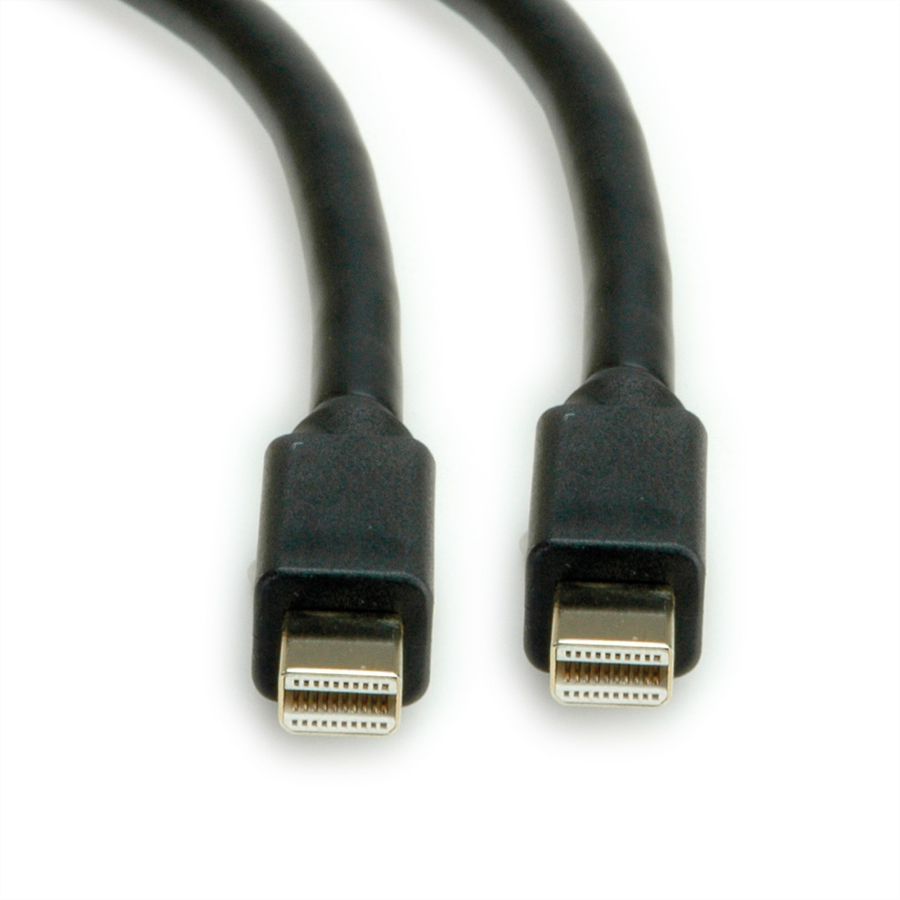 ROLINE Mini DisplayPort Cable, v1.4, mDP-mDP, M/M, black, 1 m