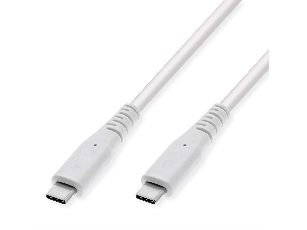 VALUE USB 3.2 Gen 2 Compatible Cable, PD (Power Delivery) 60W, C-C, M/M, white, 3 m