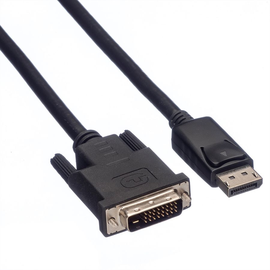 ROLINE DisplayPort Cable, DP-DVI (24+1), LSOH, M/M, black, 2 m