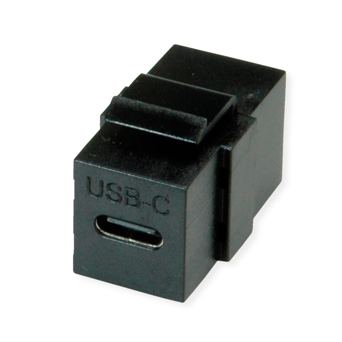 VALUE USB Type C Keystone Module, 1pc/set, black