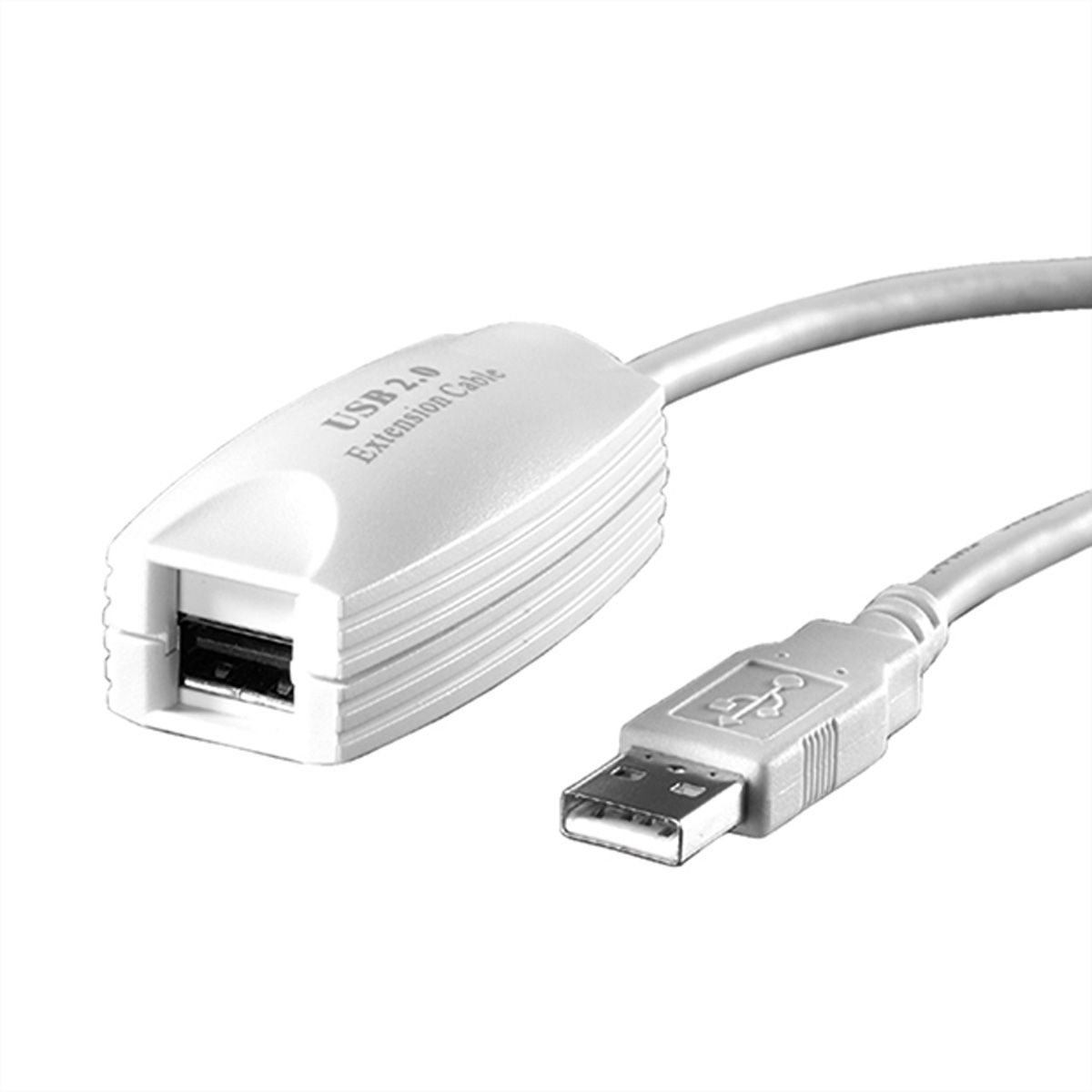 VALUE USB 2.0 Extender, 1 Port, white, 5 m