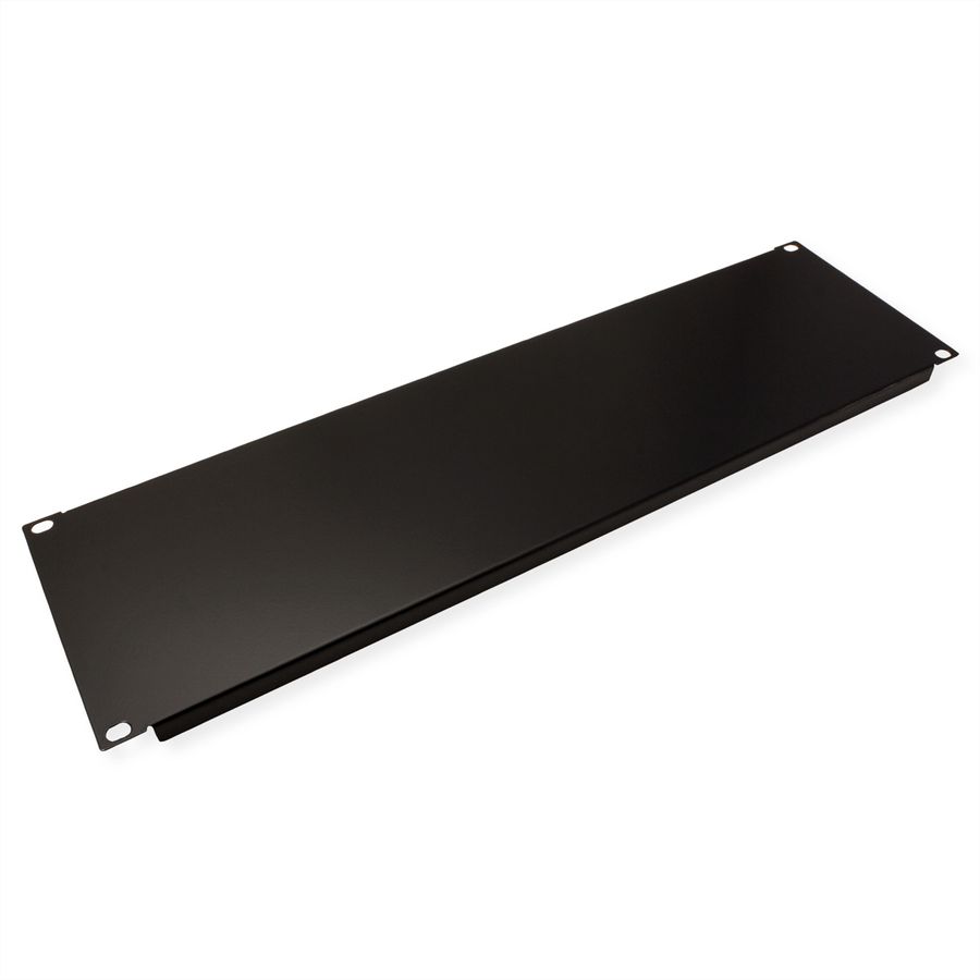 19" Blank Panel, 3U, Metal, black