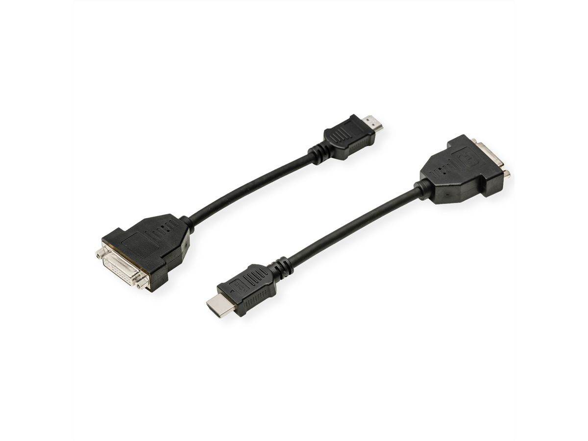 STANDARD Cableadapter, HDMI M - DVI F