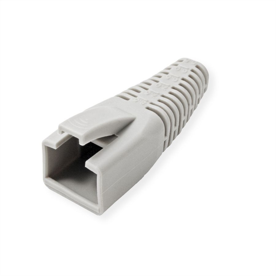 ROLINE Kink Protection Hood for RJ45, cuttable, 10 pcs., grey