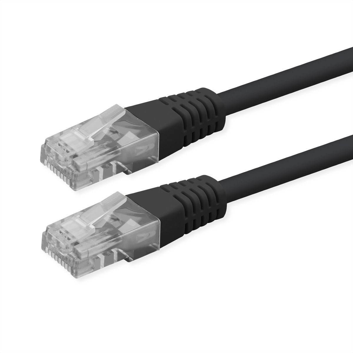 ROLINE UTP Patch Cord, Cat.6 (Class E), PoE, black, 5 m