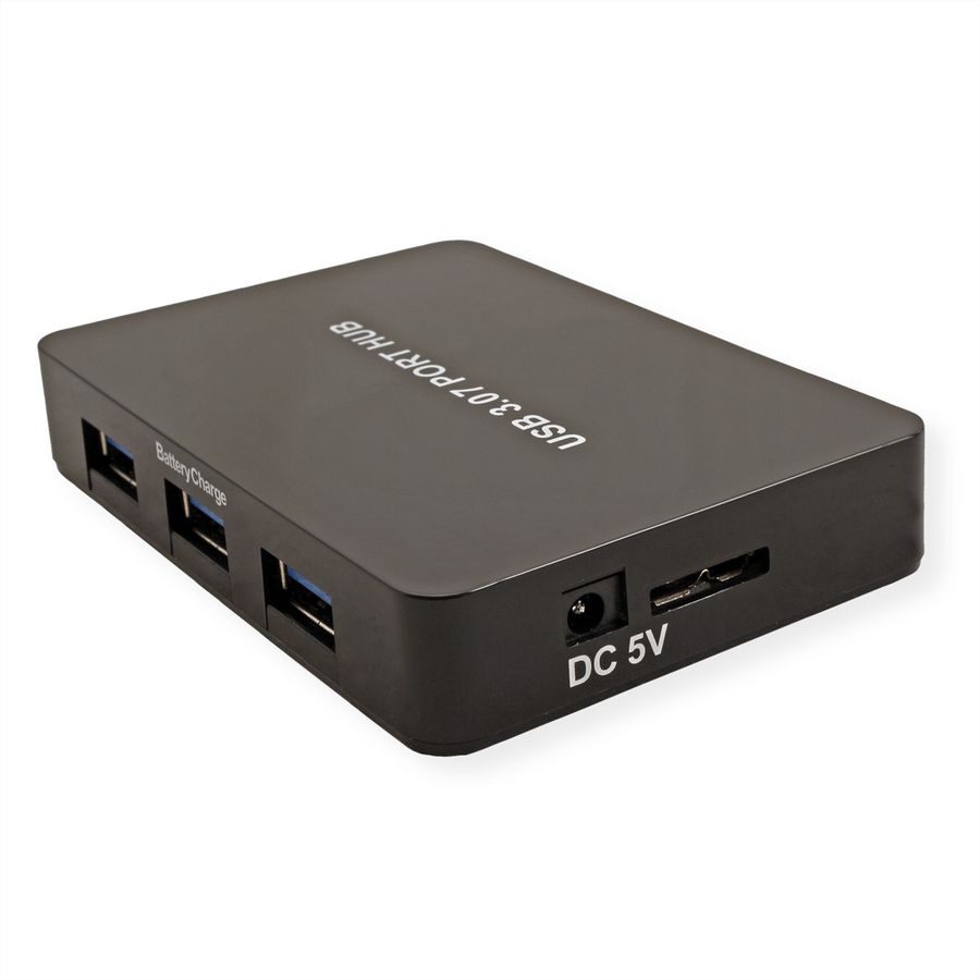 VALUE USB 3.2 Gen 1 Desktop Hub, 7 Ports, with Power Supply