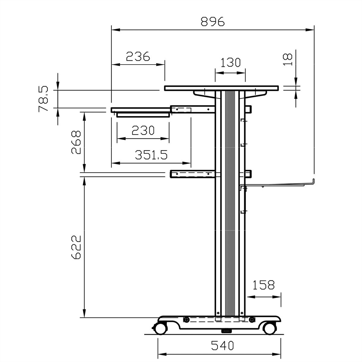 ROLINE PC Standing Workstation