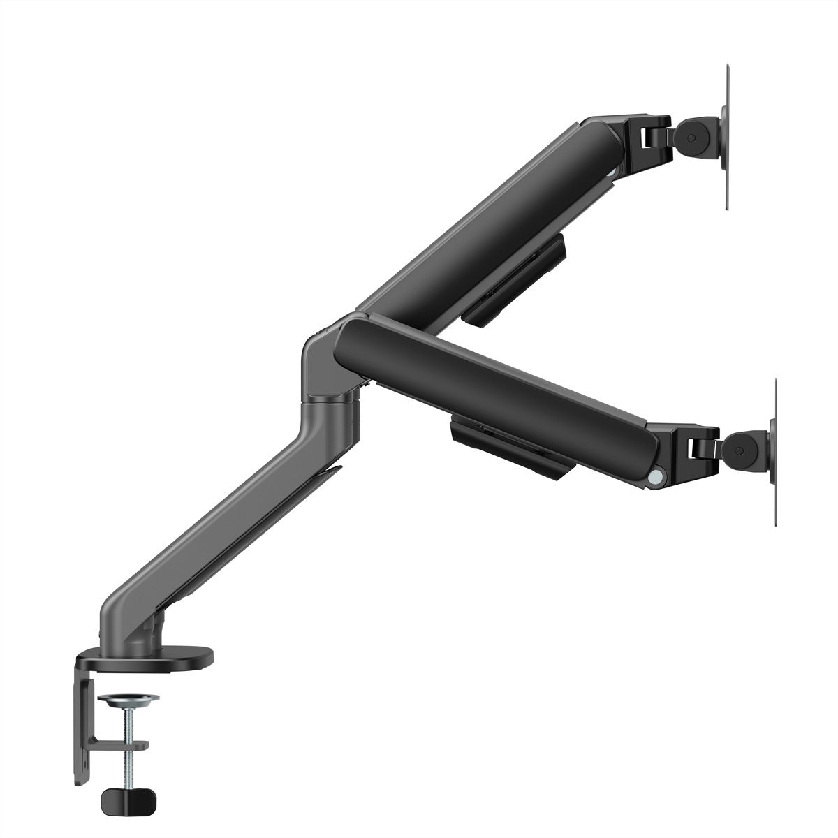 STANDARD Dual Monitor Arm, Mechanical Spring, 2x < 10 kg, < 81,3 cm (32"), black