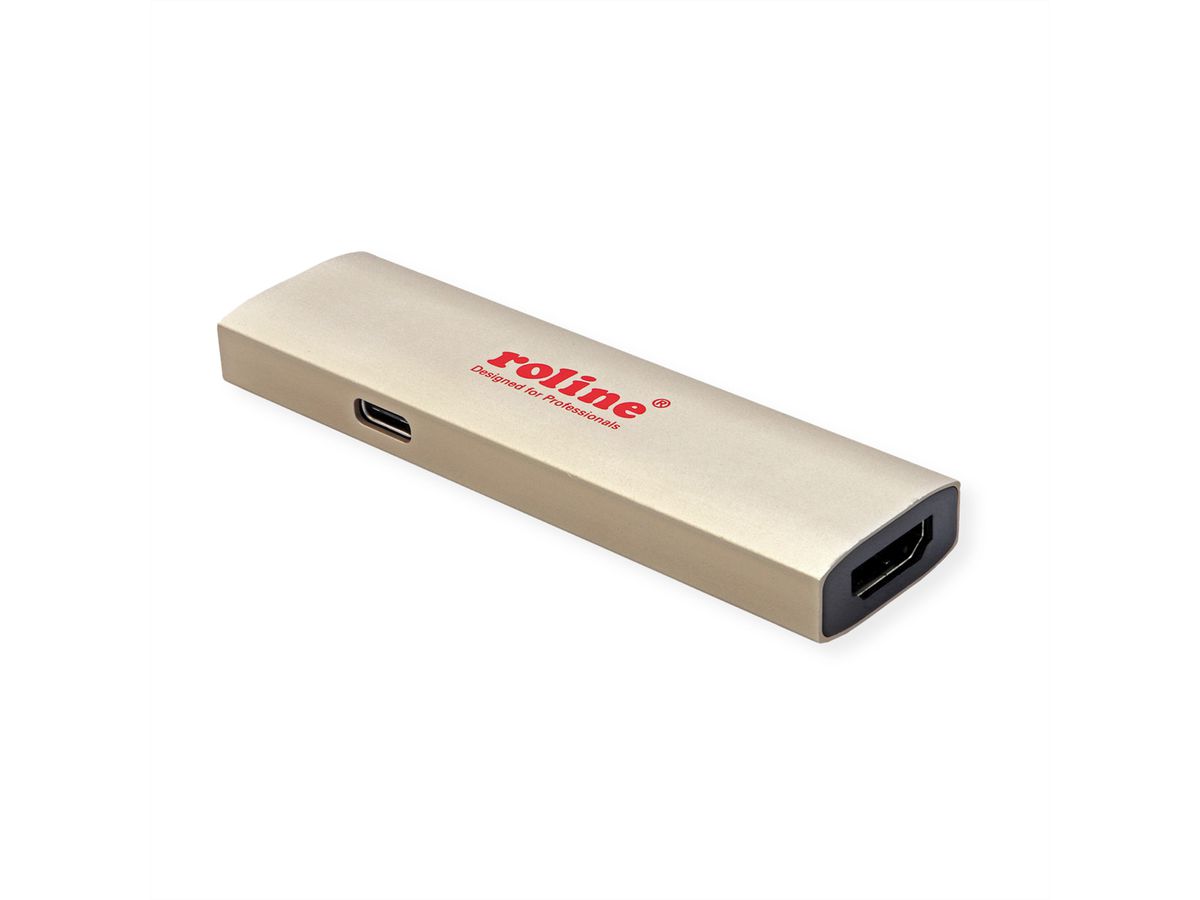 ROLINE GOLD Type C - HDMI Adapter, F/F, with PD (60W)