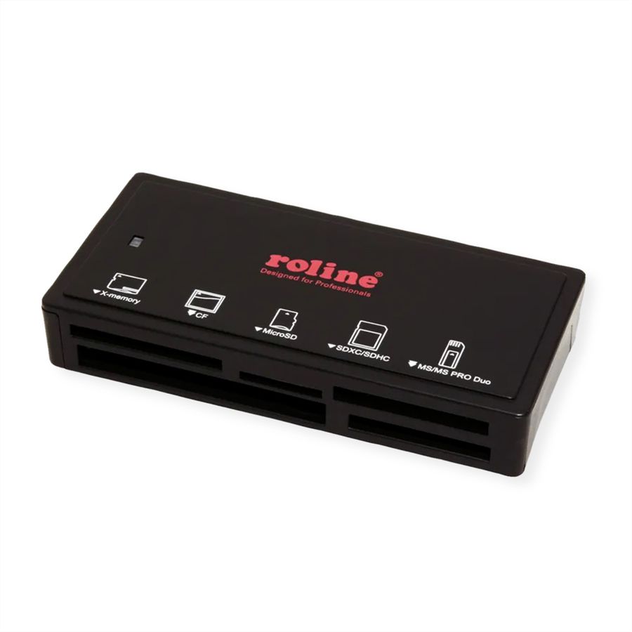ROLINE USB 3.2 Gen 1 Multi Card Reader, external, black