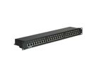 VALUE Cat.5e (Class D) 19" Patch Panel, 24 Ports, STP, black