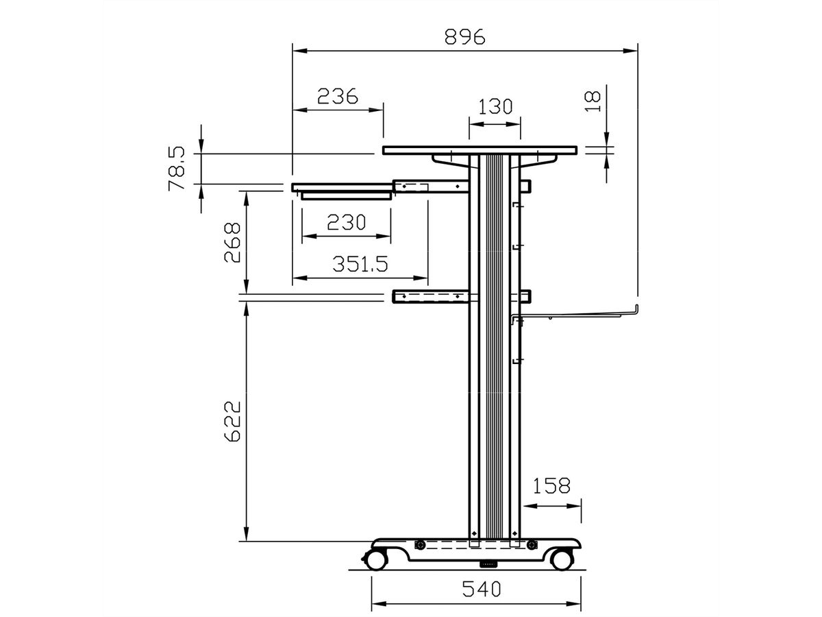 ROLINE PC Standing Workstation