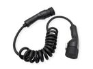 ROLINE EV Charging Cable Assembly Type2, 1-Phase, 250VAC (1P+N+E), 32 A, 7.4 kW, spiral, 3 m