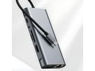 VALUE Dockingstation Type C, 1x HDMI 4K30, 1x VGA 1080p, 1x Gigabit Ethernet, 3x USB 3.2 Gen1 (A), 1x USB 2.0 (C), 1x SD/TF, 1x Audio, 1x Type C PD (Power Delivery)