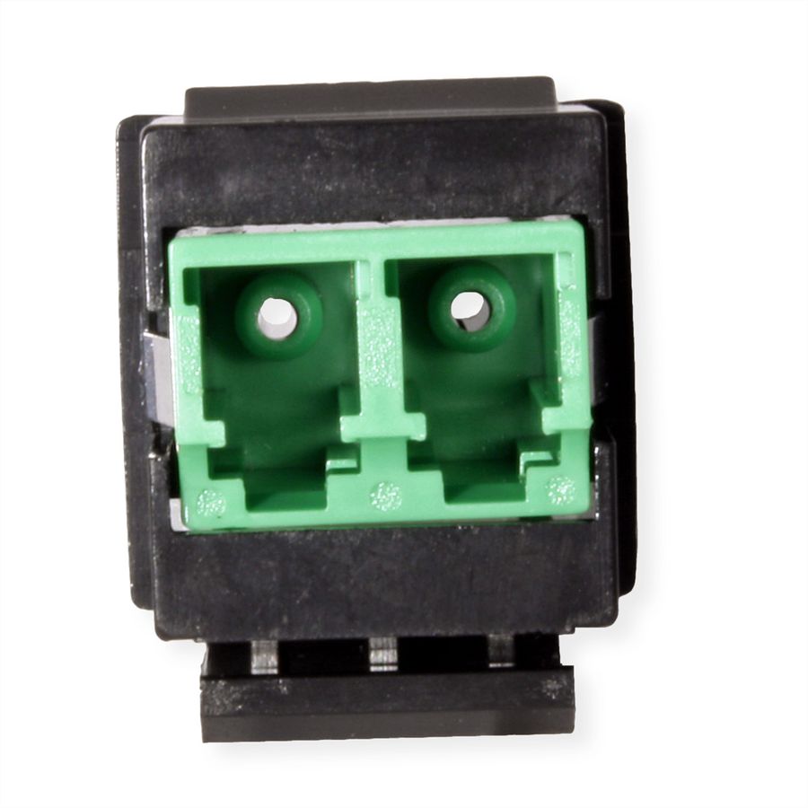 ROLINE Fiber Optic Keystone Jack, LC/LC Duplex, Singlemode, OS2, APC