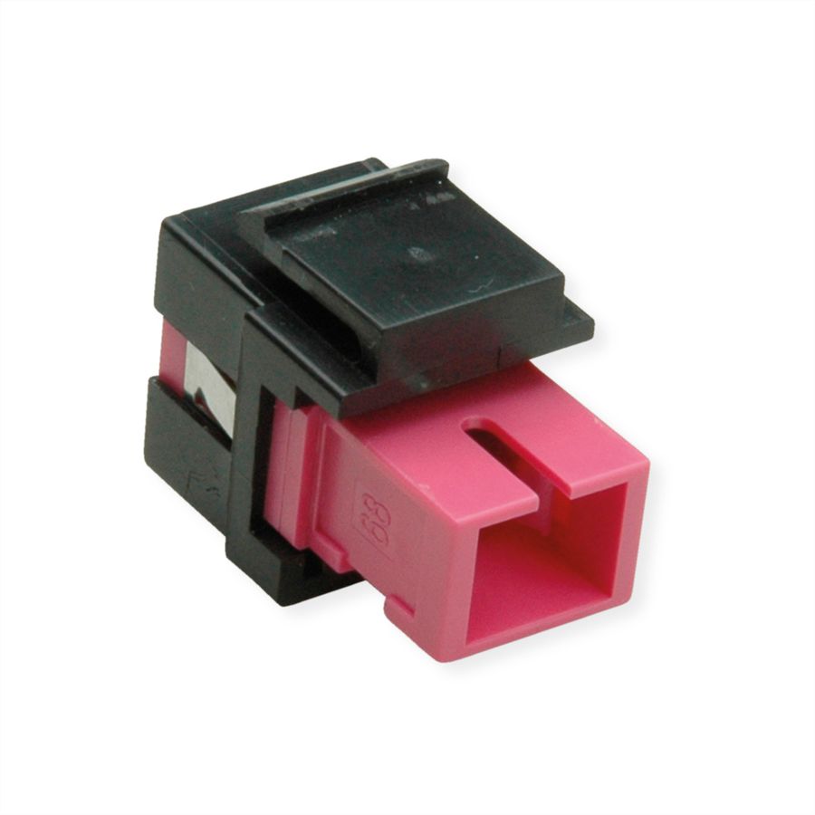 ROLINE Fiber Optic Keystone Jack, SC Simplex, Multimode, OM4