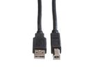 ROLINE USB 2.0 Cable, A - B, M/M, black, 0.8 m