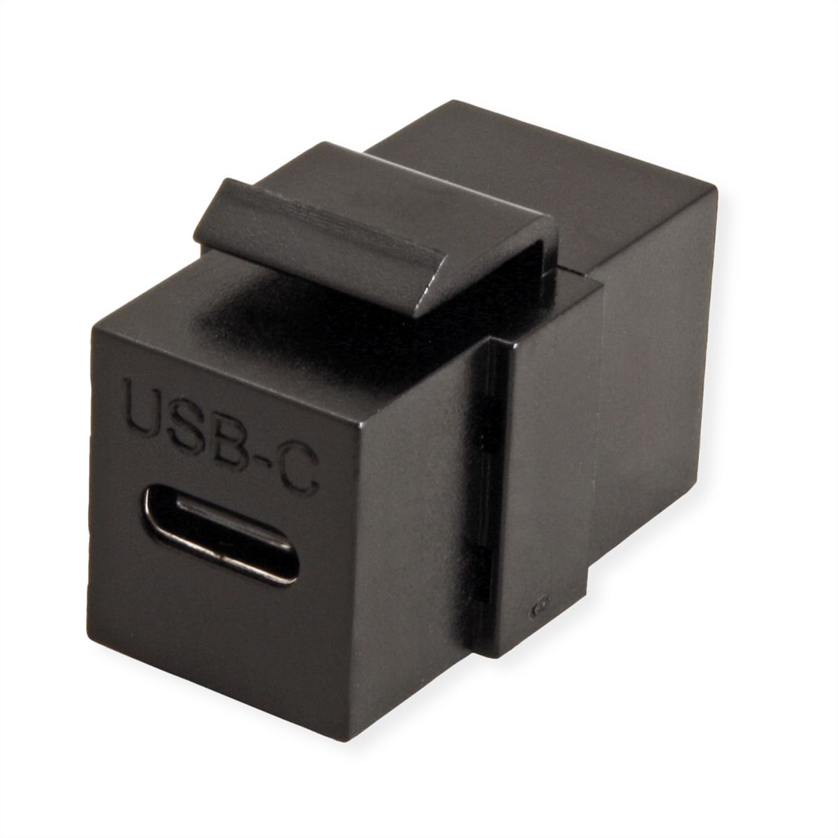 VALUE USB Type C Keystone Module, 1pc/set, black