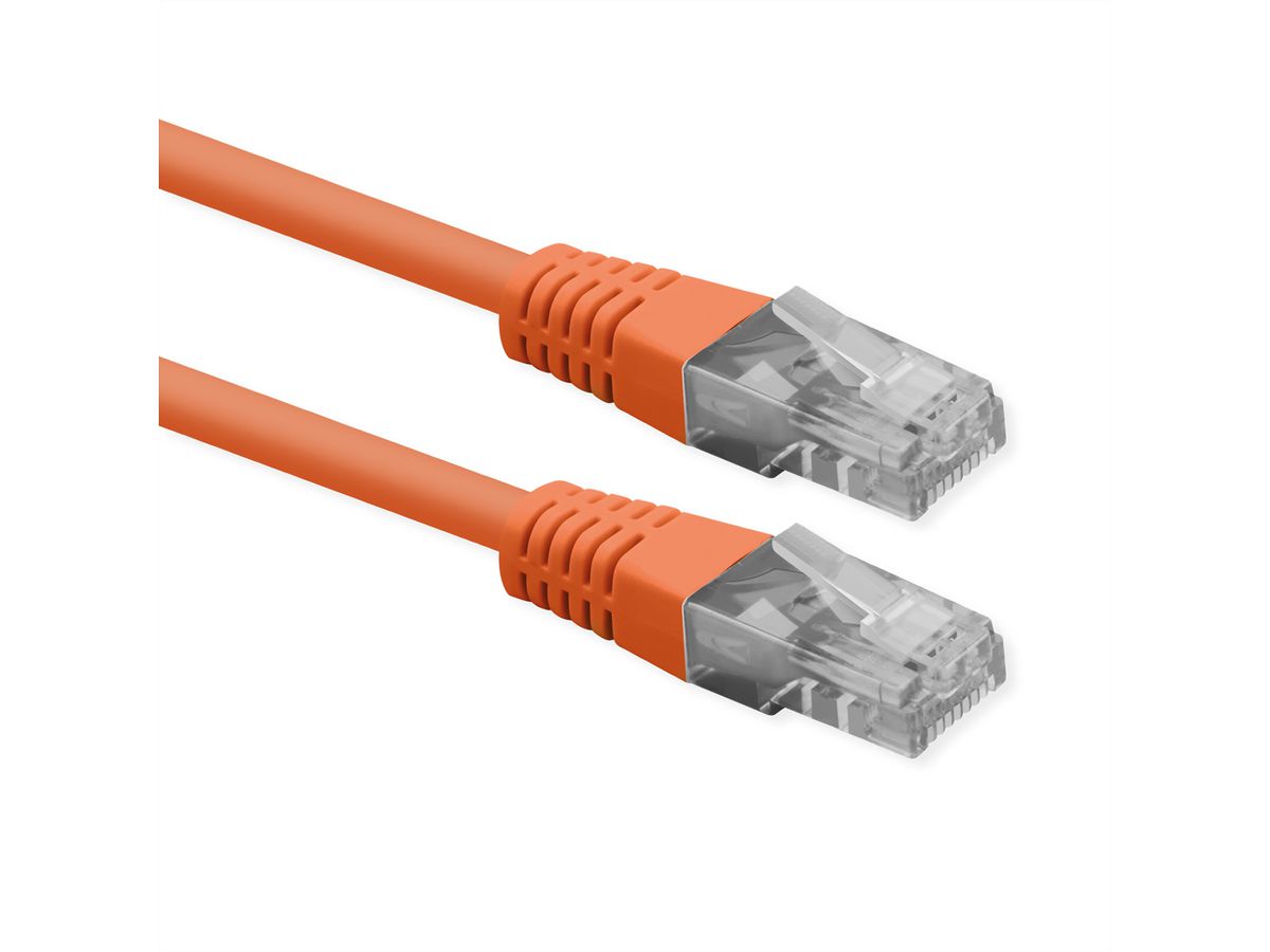 ROLINE UTP Patch Cord, Cat.6 (Class E), PoE, orange, 5 m