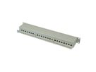 ROLINE Cat.6 (Class E) 19" Patch Panel, 24 Ports, STP, grey