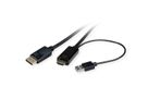 ROLINE Cable, UHDTV - DisplayPort, M/M, black, 1 m