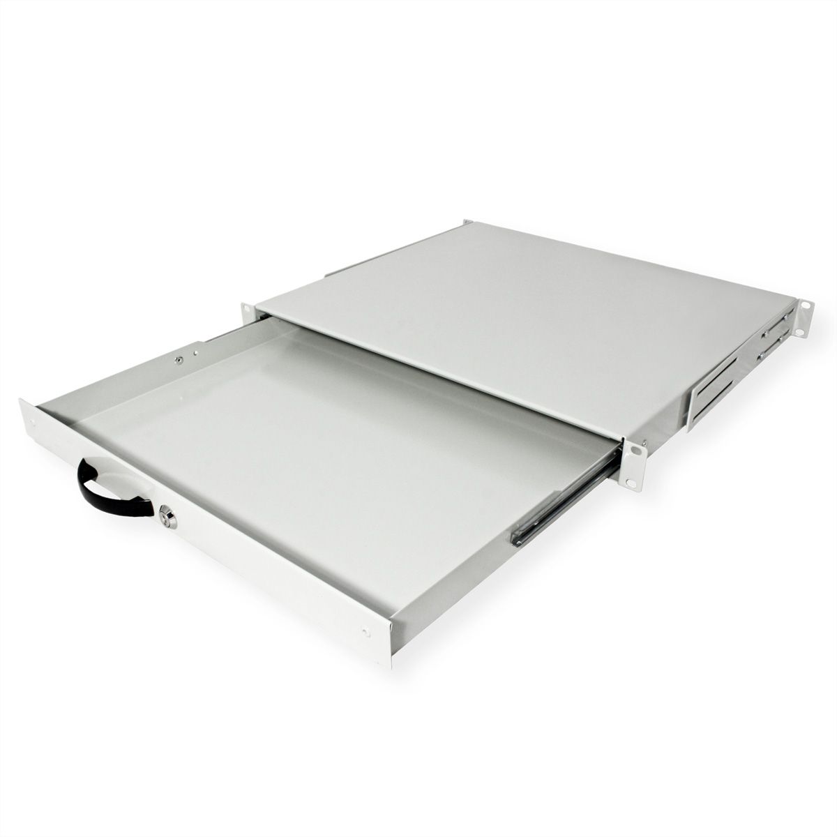 ROLINE 19-inch keyboard insert 1 U, 400 T lockable grey