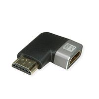 ROLINE 8K HDMI Adapter, M/F, 90° angled