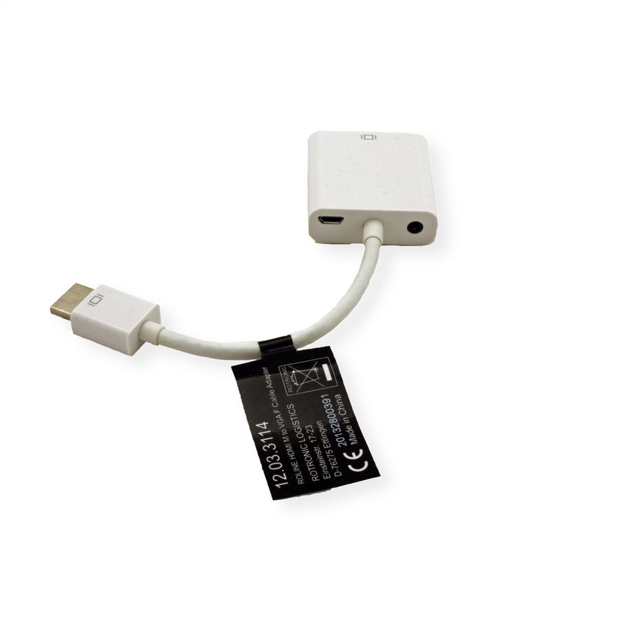 ROLINE HDMI-VGA Cableadapter, HDMI M - VGA F