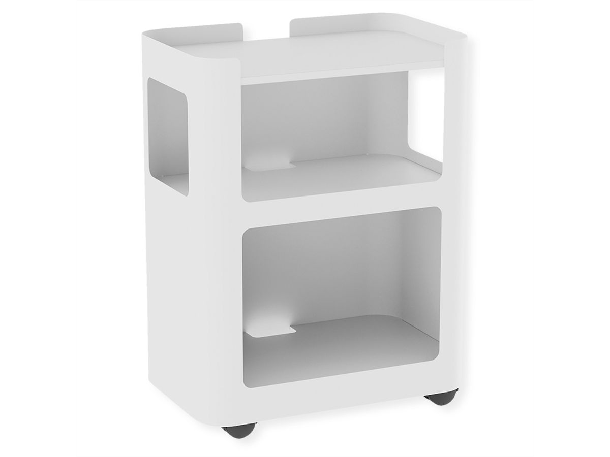 VALUE Open Shelf Mobile Cabinet, white