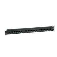 VALUE Cat.5e (Class D) 19" Patch Panel, 24 Ports, UTP, black