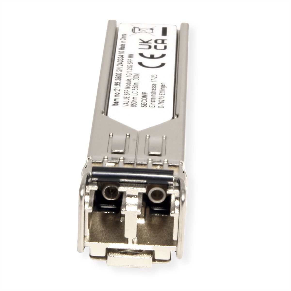 VALUE SFP Modul (Mini-GBIC) SX/LC, 1G/1.25G, Multimode, 850nm, max. 550m