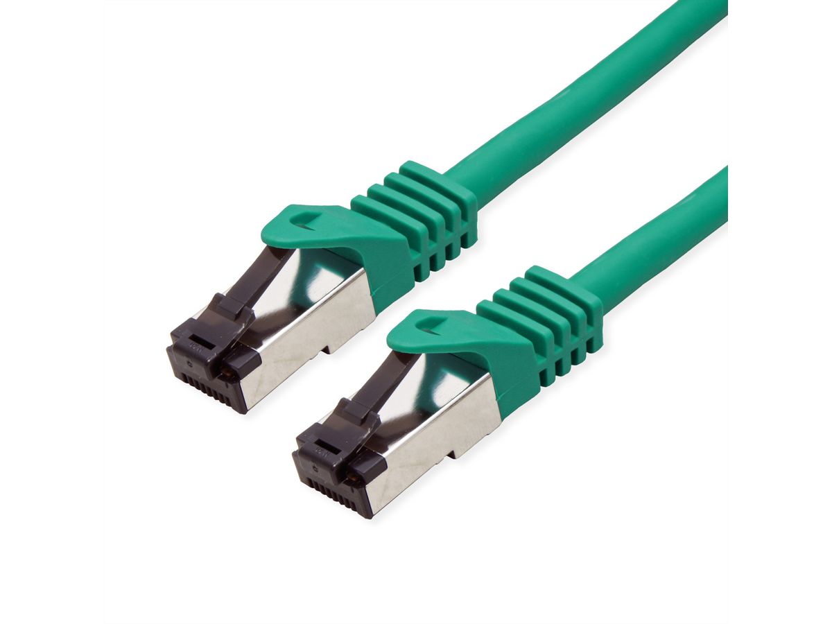 VALUE S/FTP Patch Cord Cat.8 (Class I), stranded, LSOH, green, 1 m