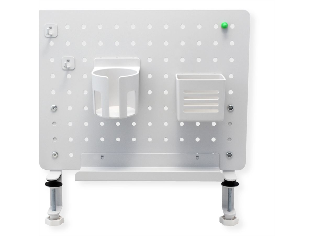 VALUE Clamp Mount Pegboard, white