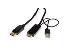 ROLINE Cable, UHDTV - DisplayPort, M/M, black, 2 m