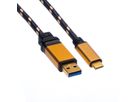 ROLINE GOLD USB 3.2 Gen 1 Cable, A-C, M/M, 1 m